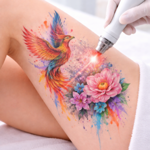 REMOCION TATUAJES TINTA COLORES 15 A 30 CM