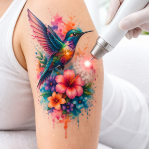 REMOCION TATUAJES TINTA COLORES 8 A 12 CM