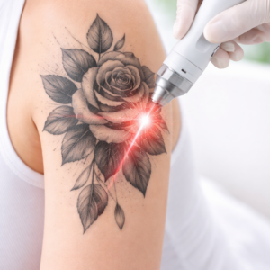 REMOCION TATUAJES TINTA NEGRA 15 A 30 CM